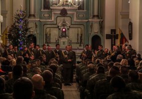 Vaidoto bataliono šauktiniai užsitarnavo beretes su „Geležinio vilko“ ženklu - 5