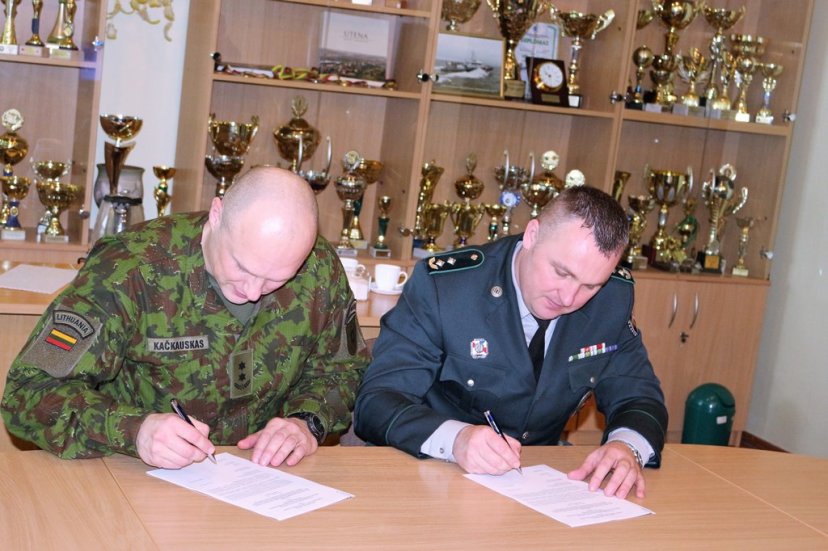 Oro gynybos batalionas atnaujino sąveikos planą su Valstybės sienos apsaugos tarnyba