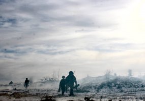 Lietuvos didžiojo kunigaikščio Algirdo mechanizuotojo pėstininkų kariai dalyvauja vertinamosiose... - 1