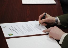 Letter of cooperation between Lithuanian and German land forces signed in Vilnius  - 1