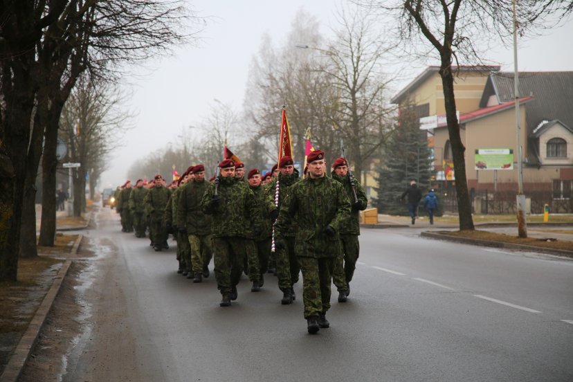 Minint Lietuvos valstybės atkūrimo dieną Kaišiadoryse atkurta karių savanorių kuopa