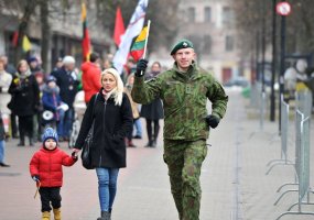 Karaliaus Mindaugo husarų bataliono kariai dalyvavo Lietuvos Nepriklausomybės atkūrimo dienai... - 1