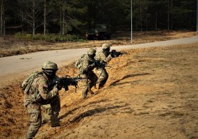 Lithuanian and U.S soldiers carried out a training event at the Urban Warfare Training Facility - 1
