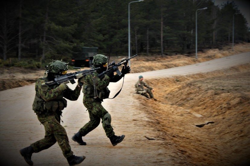 Lithuanian and U.S soldiers carried out a training event at the Urban Warfare Training Facility
