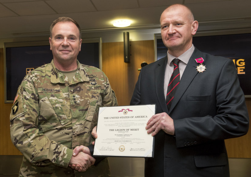 Brigadier General Almantas Leika awarded the Legion of Merit