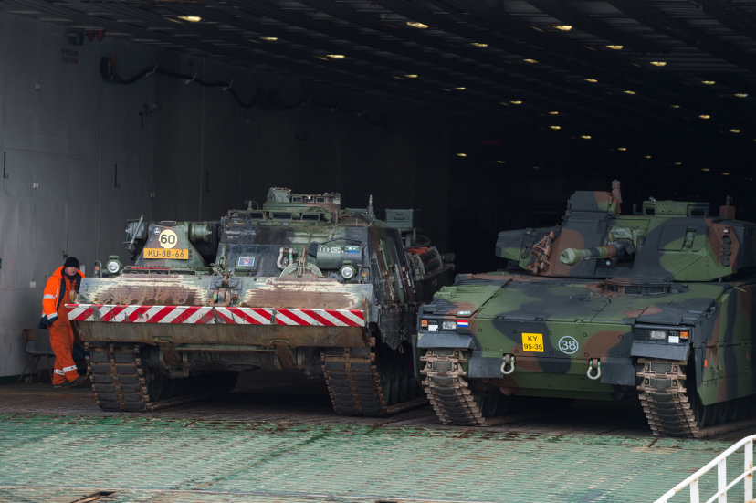Military equipment for the NATO enhanced Forward Presence Battalion in Lithuania arrived from the...
