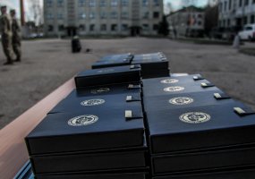 Rotaciją Lietuvoje baigiantys JAV kariai apdovanoti medaliais - 1