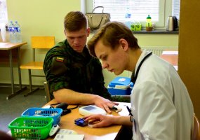 Lietuvos didžiojo kunigaikščio Gedimino štabo bataliono kariai neatlygintinai davė kraujo - 1