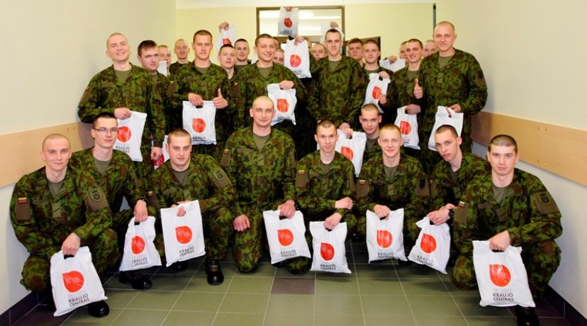 Lietuvos didžiojo kunigaikščio Gedimino štabo bataliono kariai neatlygintinai davė kraujo