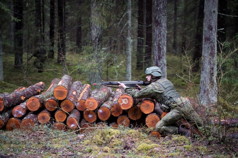 Lithuanian Armed Forces exercises together with the State Border Guard Service officers at...