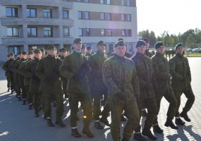 Gedimino štabo batalione - naujų šauktinių priesaika - 1