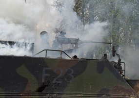 Lietuvos kariuomenė baigdama pratybas „Žaibo kirtis 2017 - 1