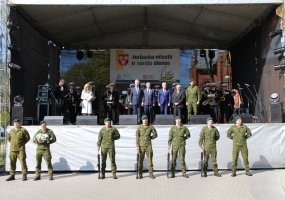 Jurbarke vyko Partizanų pagerbimo, Kariuomenės ir visuomenės vienybės diena  - 1