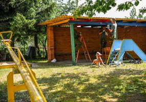 NATO bataliono kariai kartu su jonaviečiais gražino Jonavos rajono aplinką, ugdymo įstaigas - 3
