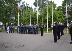 Ukrainos karo laivyno vadas lankydamasis su vizitu Lietuvoje linkėjo taikos, pasisekimo, saugių... - 2