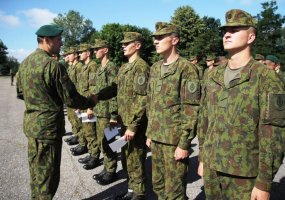 Vytenio batalione bazinio kario kurso baigimo pažymėjimų įteikimas - 2