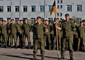 Algirdo mechanizuotajame pėstininkų batalione vyko iškilminga rikiuotė - 1