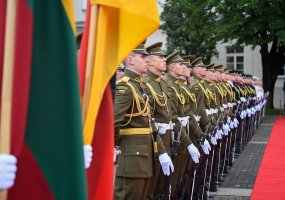 Lietuvos didžiojo kunigaikščio Gedimino štabo bataliono šauktiniai dalyvavo iškilmingoje... - 3