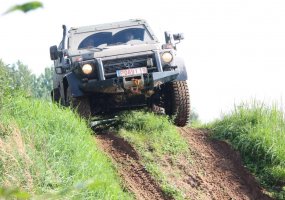 Gaižiūnų poligone Lietuvos ir sąjungininkams buvo pristatytos šarvuoto visureigio „LAPV - 1
