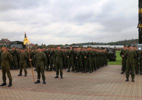 Juozo Vitkaus inžinerijos batalione prisiekė jau trečioji tėvynės gynėjų laida - 1