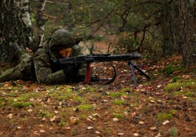 Tarptautinėse pratybose „Geležinis vilkas 2“  kartu su NATO tarptautiniu batalionu treniruojasi... - 1