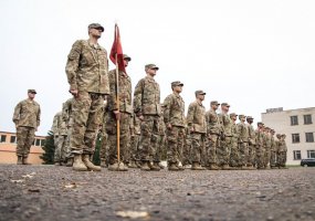 Decorations presented to the U.S. logistical support unit at Vytenis Battalion after service in... - 1