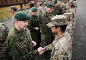 Decorations presented to the U.S. logistical support unit at Vytenis Battalion after service in... - 4