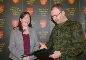 Jungtiniame štabe lankėsi Jungtinės Karalystės ambasadorė Lietuvoje Ms Claire Lawrence - 1