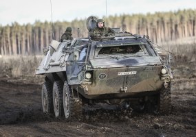 Lithuanian and NATO eFP Battalion Battle Group soldiers train in joint training event Winter Wolf - 5