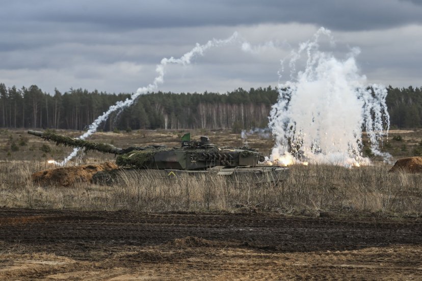 Lithuanian and NATO eFP Battalion Battle Group soldiers train in joint training event Winter Wolf