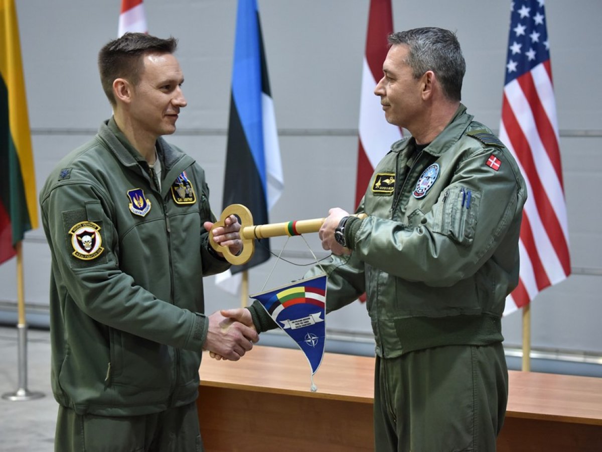Royal Danish Air Force Detachment took over the NATO Baltic Air ...