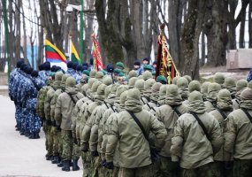 Klaipėdos įgulos kariai dalyvavo Klaipėdos krašto prijungimo prie Lietuvos metinių minėjime - 1