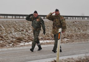 Lietuvoje pirmą kartą organizuotas Danijos karių žygis.  - 3