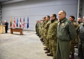 Royal Danish Air Force Detachment took over the NATO Baltic Air Policing Mission from the United... - 3