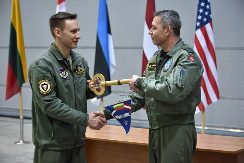 Royal Danish Air Force Detachment took over the NATO Baltic Air Policing Mission from the United...