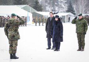 NATO eFP Battalion Battle Group change of command ceremony took place in Rukla  - 1