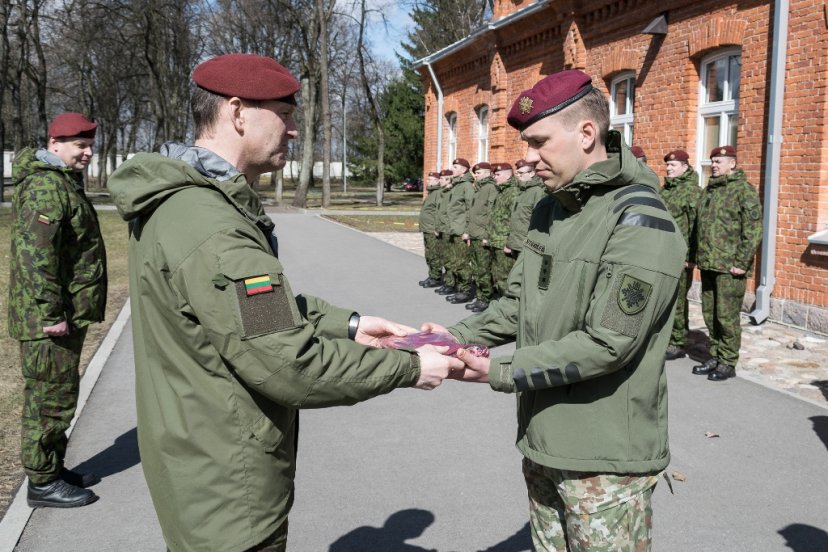 Soldiers serving in Lithuania's training mission in Ukraine rotate