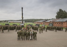 Beveik pusė Inžinerijos bataliono šauktinių liks tarnauti Lietuvos kariuomenėje  - 1