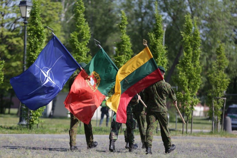 Soldiers of Portugal's rotational force welcomed in Klaipėda