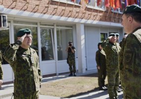 Pratybų vadovas gen. mjr. V. Vaikšnoras  „Tikiu, kad „Perkūno Griausmo“ pratybos įeis į... - 2