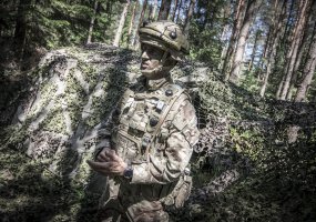 Į pratybas Lietuvoje atvykę JK ekspedicinių pajėgų  kariai   demonstruoja vienybę ir solidarumą... - 1