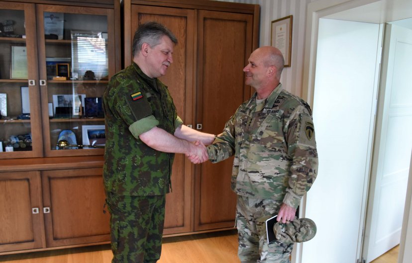 Commander of the US Army Europe visited Lithuania during international Exercise Saber Strike 2018