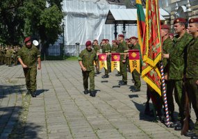 Krašto apsaugos savanorių pajėgų Dariaus ir Girėno apygardos 2-osios rinktinės kovinė vėliava... - 5