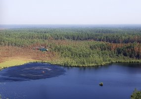 Jau trečią savaitę Lietuvos kariuomenės Karinės oro pajėgos toliau tęsia pagalbą malšinant... - 2