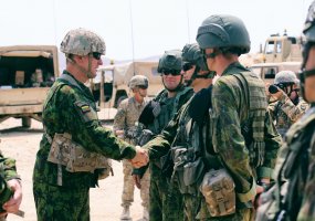 Jungtinėse Amerikos Valstijose besitreniruojančius Lietuvos karius aplankė Lietuvos kariuomenės... - 4