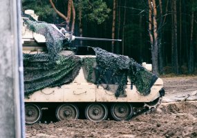 LDK Algirdo bataliono kariai kartu su sąjungininkais iš JAV treniruojasi vykdyti karines... - 4