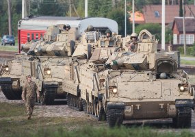 Heavy U.S. Army equipment deployed for training in Pabradė Training Area  - 4