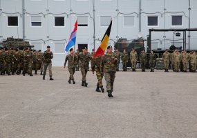 Inauguration Ceremony and Welcome for the Belgian and Luxembourg contingent of the 4th rotation... - 2
