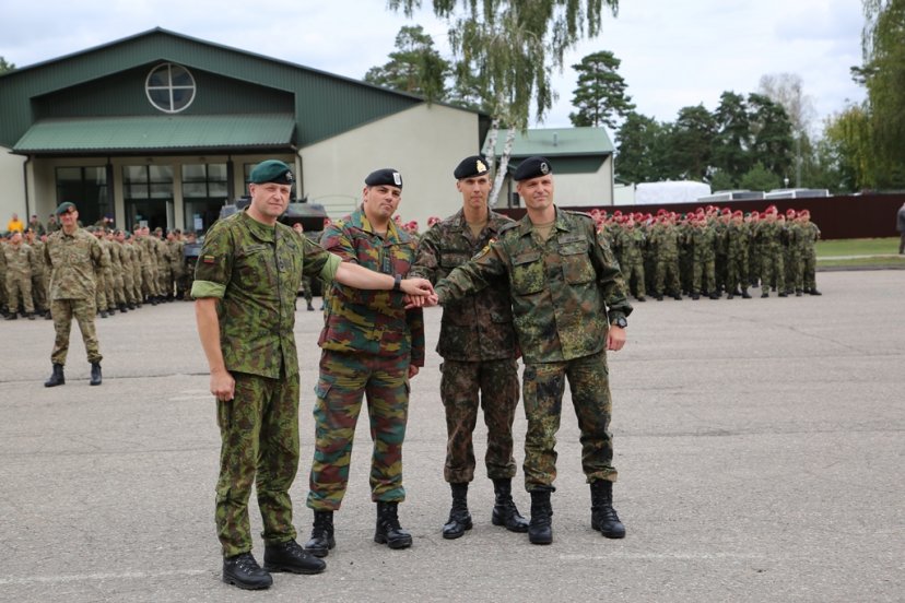 Inauguration Ceremony and Welcome for the Belgian and Luxembourg contingent of the 4th rotation...