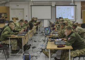 Aktyvi fazė pratybose „Klevo skliautas 2018 - 1